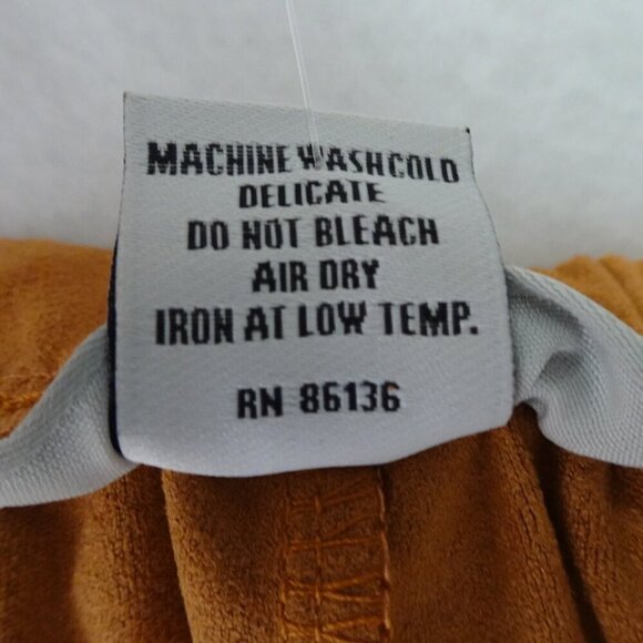 Bryn Walker Lantern Pants Women's Plus Size 3X Brown Faux Suede Oliver Wide Leg - Picture 8 of 9